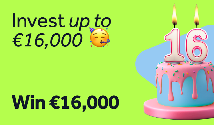Invest up to €16,000 🥳 Win €16,000