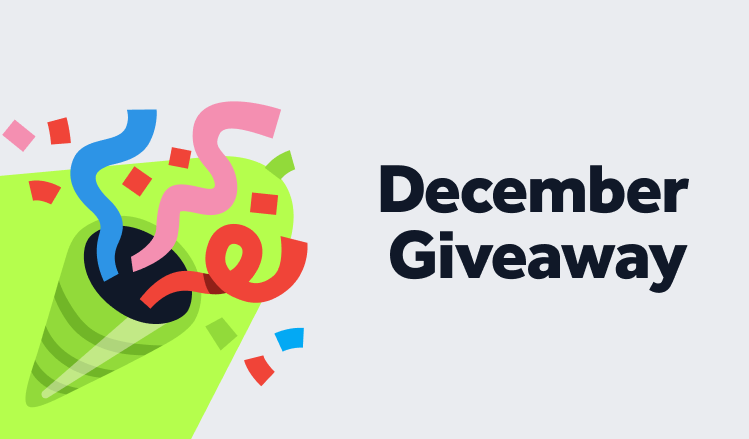 December giveaway: Invest to stand a chance to win!