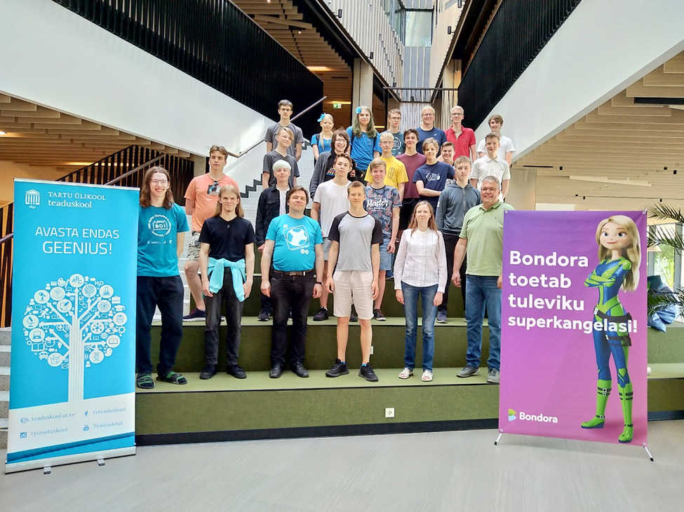 The participants and staff of the IT Olympiad – June 2022 in Tartu.